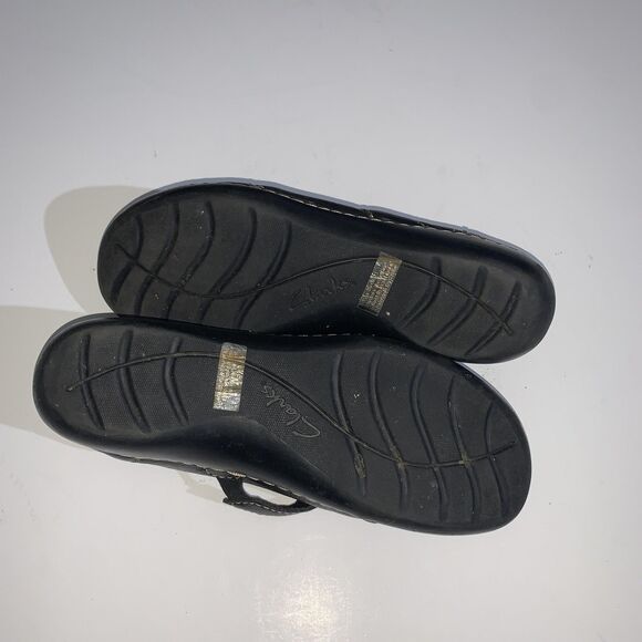Clarks Shoes Womens Size 11 Black Mary Jane Flats Bendables Comfort Walking - Picture 10 of 10